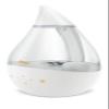 Crane White Drop 4 in 1 Ultrasonic Cool Mist Top Fill Humidifier with Sound Machine, 1 Gallon Tank, For Large Rooms, Clear and White, Baby Nursery Humidifier view 1