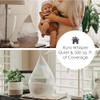 Crane White Drop 4 in 1 Ultrasonic Cool Mist Top Fill Humidifier with Sound Machine, 1 Gallon Tank, For Large Rooms, Clear and White, Baby Nursery Humidifier view 3