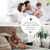 Crane White Drop 4 in 1 Ultrasonic Cool Mist Top Fill Humidifier with Sound Machine, 1 Gallon Tank, For Large Rooms, Clear and White, Baby Nursery Humidifier view 4
