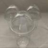 100sets 9oz. Plastic Ultra Clear squat Cups with Dome lids without hole is for Cupcake, icecream (9oz dome lids 100sets) view 1