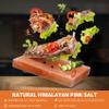 Onlyfire Himalayan Salt Block Cooking Plate with Steel Tray Set 12 x 8 x 1.5 for Cooking, Grilling, Cutting and Serving view 4