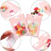 100Pcs Resealable Mylar Ziplock Bags for Food Storage Smell Proof Pouch for Candy Cookies Party Favor (Pink 3.1 x 5.1 inch) view 4