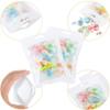 100Pcs Resealable Mylar Ziplock Bags for Food Storage Smell Proof Pouch for Candy Cookies Party Favor (White 3.5 x 6.3 inch) view 4
