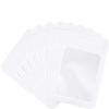 100Pcs Resealable Mylar Ziplock Bags for Food Storage Smell Proof Pouch for Candy Cookies Party Favor (White 3.1 x 5.1 inch) view 1