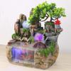 DYRABREST Tabletop Fountain,Rockery Water Fountain Desktop Chinese Fengshui Lamp Fountains Waterfall Humidifier Atomizer Office Home Decoration for Home, Office, Bedroom,etc (US Plug-110V) (multil 1) view 4