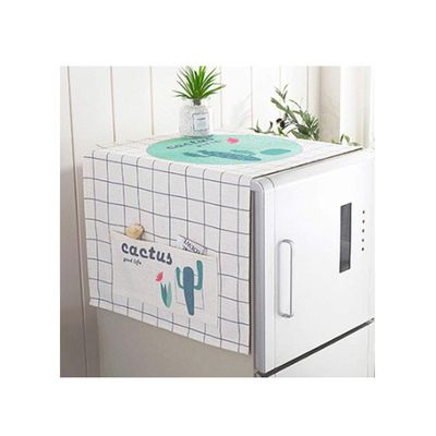 Maya Star Fridge Top Cover with Side Storage Pockets Bags Multi-Purpose Washing Machine Dust Proof Cover 51in * 20in -A04
