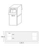 Maya Star Fridge Top Cover with Side Storage Pockets Bags Multi-Purpose Washing Machine Dust Proof Cover 51in * 20in -A04 view 4