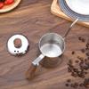 Coffee Maker Press Coffee Maker With Hand Flush Pot Stainless Steel Thin-Necked Pot Hand Coffee Pot Wooden Handle Long-Mouth Pot Kettle-600Ml view 4