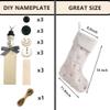 AOGU 3 Pack 22 Inch Faux Fur Sequin Snowflake Christmas Stockings Snowy White Christmas Stockings Hanging Ornaments Candy Gift Bags for Christmas Decorations view 4