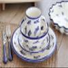 Blue Rose Polish Pottery - Blue Zoe 4 PC Place Setting - Service for 1-1 Place Setting - Great for Everyday Dining, Casual Dining, or as Formal Dinnerware view 2