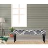 LR Home Black/White Farmhouse Striped Accent Bench | Upholstered Seating for Bedroom, Living Room, or Entryway | 47" L x 16" W x 18" H view 2