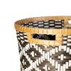 EAST at MAIN Nefertiti Woven Baskets, Black and White view 2