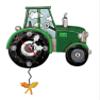 Allen Designs Green Tractor Time Swinging Pendulum Clock P1864 12 inches x 19 inches view 2