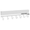 Rev-A-Shelf Sidelines 14" Pull Out Sliding Deluxe Belt, Scarf, Tie Accessory Organization Rack Holder Hanger with 7 Hooks, Chrome, CBRSL-14CR-1 view 1
