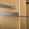 Rev-A-Shelf Sidelines 14" Pull Out Sliding Deluxe Belt, Scarf, Tie Accessory Organization Rack Holder Hanger with 7 Hooks, Chrome, CBRSL-14CR-1 view 3