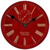 Alston Walston Red & Gold, Large Wall Clock| Ultra Quiet Quartz Mechanism | Hand Made in USA Beautiful Crisp Lasting Color | Comes in 8 Sizes | 24-Inch view 1