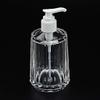 A Set of Refillable Acrylic Soap Dispensers, Clear/Chrome Plated, Liquid Soap Dispensers,Premium Kitchen and Bathroom Accessories (Color : Clear, Size : 250ml) view 1