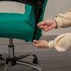 Melaluxe Office Chair Cover - Universal Stretch Desk Chair Cover, Computer Chair Slipcovers (Size: L) - Green view 3