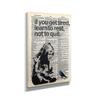 Banksy Girl If You Get Tired Learn To Rest Canvas Street Graffiti Canvas Art Wall Art Home Decor (12in x 18in Gallery Wrapped) view 1