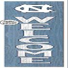 KH Sports Fan North Carolina Tar Heels Welcome Porch Leaner, 11x46 Inches, Tar Heels Outdoor Welcome Sign; Display Your Team Spirit with This North Carolina Chapel Hill Tar Heels Plaque
