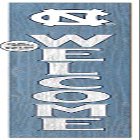 KH Sports Fan North Carolina Tar Heels Welcome Porch Leaner, 11x46 Inches, Tar Heels Outdoor Welcome Sign; Display Your Team Spirit with This North Carolina Chapel Hill Tar Heels Plaque