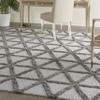 Nourison Home Melfi Grey 7'10" x 9'10" Area Rug - Easy Clean, Non Shedding, Bed Room, Living Room, Dining Room, Kitchen (8' x 10') view 1