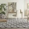 Nourison Home Melfi Grey 7'10" x 9'10" Area Rug - Easy Clean, Non Shedding, Bed Room, Living Room, Dining Room, Kitchen (8' x 10') view 2