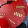Alston Walston Red & Gold, Large Wall Clock| Ultra Quiet Quartz Mechanism | Hand Made in USA Beautiful Crisp Lasting Color | Comes in 8 Sizes | 18-Inch view 3