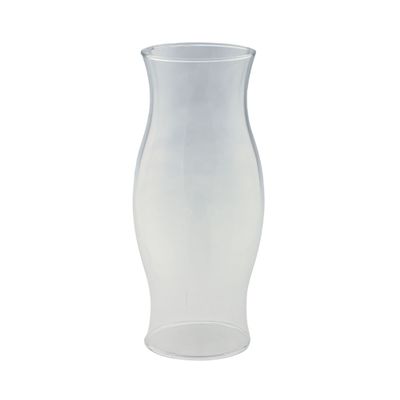 11.5" Clear Solid Glass Hurricane Candle Holder