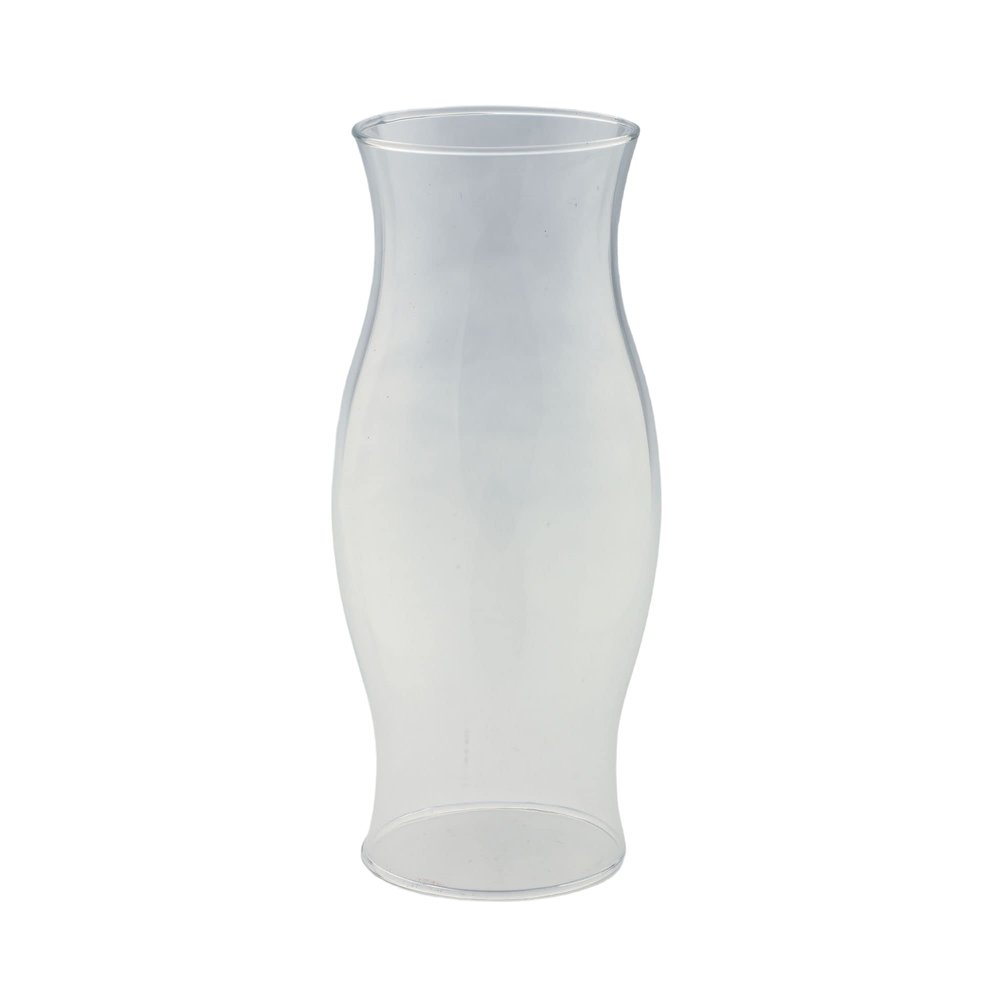 11.5" Clear Solid Glass Hurricane Candle Holder