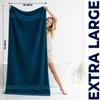 DAN RIVER 2 Pack Luxury Bath Sheets 35x70, 600 GSM, Soft & Quick Dry 100% Ring Spun Cotton Towels Ideal for Hotels, Spas, Gyms & Salons Extra Large, Opal Blue view 3
