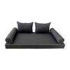 Prolinemax Style4 5PC Contrast Pipe Outdoor Daybed Mattress Bolster Pillow Fitted Sheet Cover Only QueenSize AD003 view 2