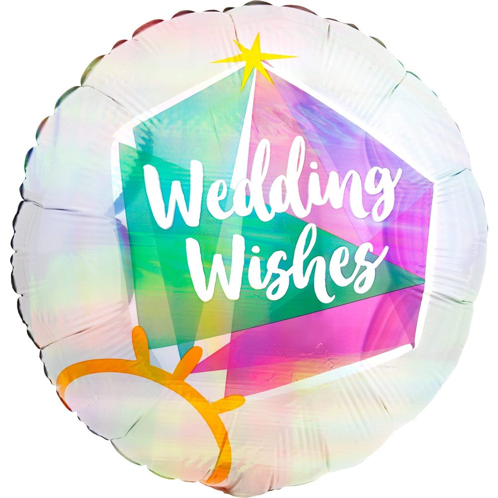 Anagram Iridescent Wedding Wishes ~ 18"