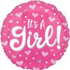 Anagram 18" It's A Girl Hearts & DOTS HX view 1