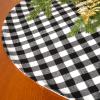 Sattiyrch Buffalo Plaid Christmas Tree Skirt 36 in,Black and White Buffalo Check Christmas Tree Skirt for Holiday Christmas Decorations (36in, White and Black) view 2