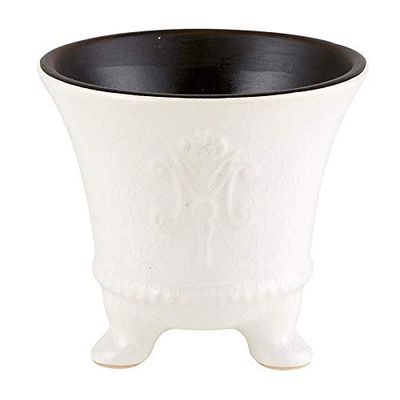 47thmain Footed Vase - Cream