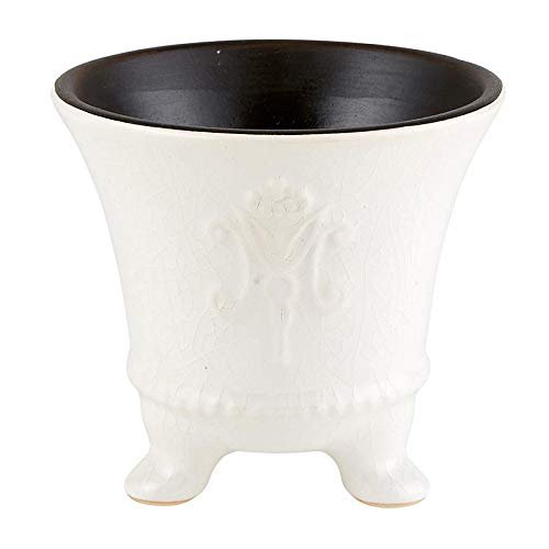 47thmain Footed Vase - Cream