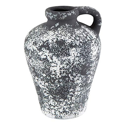 Black Vase with Handle - Large