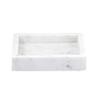 47thmain Square Marble Tray White, (Pack of 2) view 1