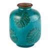 47thmain Vase - Tropical Teal Leaf view 1