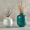47thmain Vase - Tropical Teal Leaf view 2