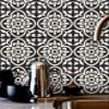 Bleucoin Encaustic Peel and Stick Tile Stickers for Kitchen Backsplash Bathroom- Waterproof Removable Eco Friendly Decals, DIY Vinyl Murals (6" x 6" inches(Pack of 24)) view 1