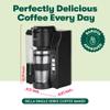 BELLA Single Serve Coffee Maker, Dual Brew, K-cup Compatible - Ground Coffee Brewer with Removable Water Tank & Adjustable Drip Tray, Perfect for Travel Mug view 2