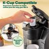 BELLA Single Serve Coffee Maker, Dual Brew, K-cup Compatible - Ground Coffee Brewer with Removable Water Tank & Adjustable Drip Tray, Perfect for Travel Mug view 4