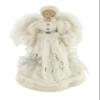 Windy Hill Collection White & Silver Downy Softness 14" Angel Standing Christmas Tree Topper or Table Top 514003 view 1
