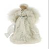 Windy Hill Collection White & Silver Downy Softness 14" Angel Standing Christmas Tree Topper or Table Top 514003 view 2