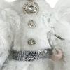 Windy Hill Collection White & Silver Downy Softness 14" Angel Standing Christmas Tree Topper or Table Top 514003 view 3