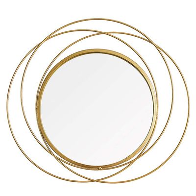 10 Inch Diameter Iron Mirror Wall Hanging Living Room Wall Decoration Pendant Bedroom Room Creative Wall Decoration Hotel Decoration