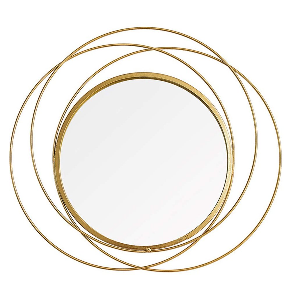 10 Inch Diameter Iron Mirror Wall Hanging Living Room Wall Decoration Pendant Bedroom Room Creative Wall Decoration Hotel Decoration