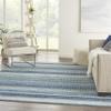 Nourison Home Passion Navy Blue 6'7" x 9'6" Area Rug - Easy Clean, Non Shedding, Bed Room, Living Room, Dining Room, Kitchen (7' x 10') view 3